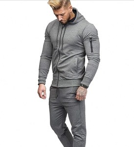 Men's Tracksuit Hooded Fitness Sport Suits Gym <b>Hoodie</b> 2 Piece Custom logo <b>Hoodies</b> Sweatpants Sets Gym Jogging Tracksuits - Product Image 1