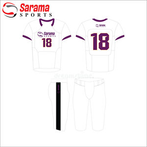 Le rugby imprimé de logo personnalisé par sublimation de haute qualité porte des uniformes de maillot de football américain, - Product Image 2