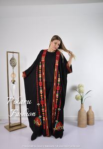 Venta al por mayor 2024 Abierto Invierno Mujeres Señoras Dubai Abaya Vestidos musulmanes Kimono Ropa Islámica - Product Image 2