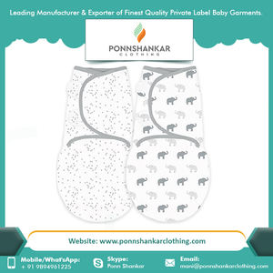 Baby <b>Swaddle</b> Wrap Premium Quality Own Logo Printed Adjustable <b>Swaddle</b> Wrap - Product Image 3