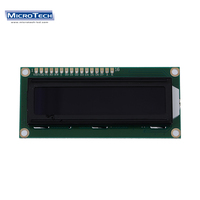 Módulo de Pantalla LCD 1602 I2C 16x2 de Matriz de Puntos COB FSTN 5x8 Puntos, Transmisión Negativa, Ángulo de Visión de 6:00, Interfaz MPU, Blanco y Negro