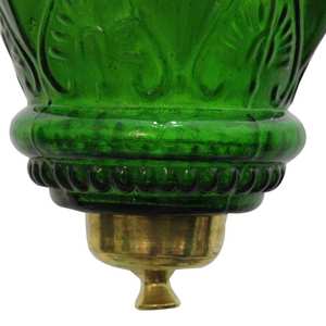 Lámpara de techo de cristal verde hecha a mano, pequeña, compra al mejor precio en CL-96 de palacio de Artes de la India/21014 - Product Image 5