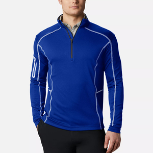 GAF Style <b>Men</b> Fitness Zipper Long Sleeve Slim Fit Top Quality Hoodies Half <b>Zip</b> Solid Color <b>Men</b> Plain Unisex Sweatshirt - Product Image 6