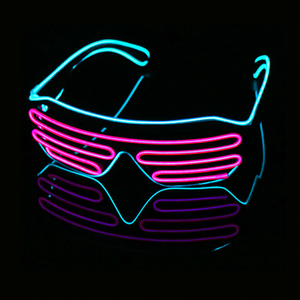 Lunettes lumineuses à led grossissantes, <span class=keywords><strong>loupe</strong></span> avec <span class=keywords><strong>lampe</strong></span> led, lunettes de rave fluo - Product Image 2