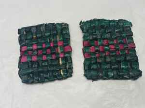 ผ้าปูโต๊ะทรงสี่เหลี่ยมสไตล์หรูหรา,แผ่นปูโต๊ะหวายถักผักตบชวาสไตล์โบราณสำหรับตกแต่งห้องครัวบ้าน - Product Image 3