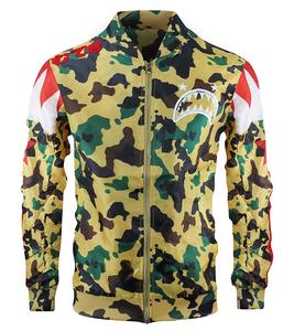 เสื้อแจ็คเก็ตบอมเบอร์มีฮู้ดสำหรับผู้ชาย,เสื้อแจ็คเก็ตสไตล์ระเหิด - Product Image 4
