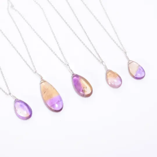 Ametrine Gemstone Wholesale Necklace Jewelry Natural Wire Wrap or Silver Jewelry Making Pendant Ring Necklace Jewelry VIKAS GEMS