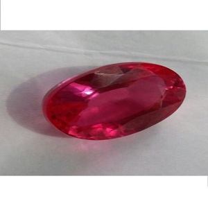 Cuarzo rojo con forma ovalada Natural, calidad fina - Product Image 1