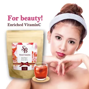 Herbal tea detox flower hibiscus roselle sugar free ice soft drink & weight loss slimming black tea made in japan oem available