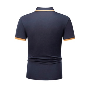 Polo de haute qualité pour hommes, T-shirt à manches courtes de sport de golf personnalisé, tissu imprimé uni solide, anti-rides, grande taille, OE - Product Image 4