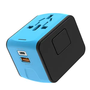 Otravel 199PD Sạc Nhanh Phổ Tất Cả Trong Một AU EU Anh Mỹ Chuyển Đổi Điện USB Adapterl CE PD 20 Wát Travel Adaptor Sạc Nhanh