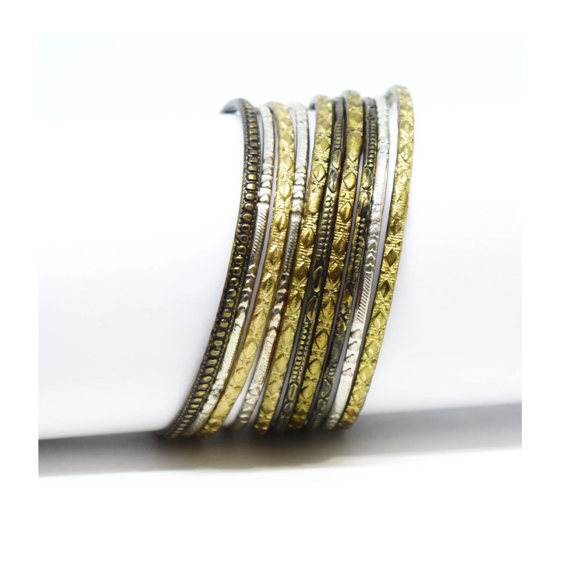 Conjunto de brazaletes de Metal para mujer, accesorios de joyería con acabado de oro antiguo