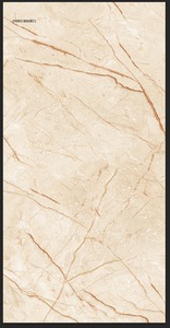 Hot Selling Beige Glazed Porcelain Tiles High Glossy Big Size Anti-Slip Antibacterial Modern Bathroom Living Room Accent Wall - Product Image 3