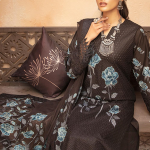 Robe de pelouse kpop pour femmes, vêtement brodé en coton, alwar, Kameez, suisse, tenue de luxe, costume d'été pour dames - Product Image 5