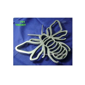 Dessous de plat en métal plaqué or de meilleure qualité Vente en gros de dessous de plat en métal classique américain élégant Dessous de plat en métal - Product Image 3