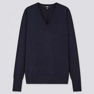 WOMEN 100% COTTON <b>V</b> <b>NECK</b> <b>JUMPER</b> <b>LONG</b> SLEEVE WINTER SEASON EMBROIDERY LOGO RUNNING CASUAL FASHIONWEAR Quick Dry Breathable - Product Image 3