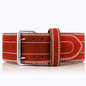 Cinturón de levantamiento de pesas de cuero de vaca para hombre y mujer, accesorio para gimnasio, sentadillas de soporte de espalda para ejercicio, cornamusas eléctricas de alta resistencia - Product Image 5