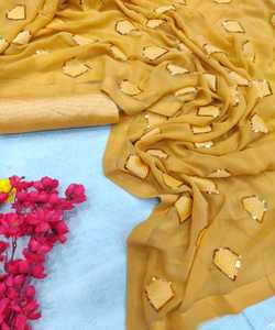 Heavy Embroidered Party Wear New Collection All Sizes and Color Net <b>Fabric</b> Embroidered Indian Women Wear Ready Made Saree With Apparel - Product Image 5