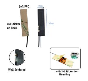 เสาอากาศ PCB แบบยืดหยุ่นขนาด2G 3dBi (32*8มม.) สำหรับติดตั้ง PCB,โมดูล GSM และโมดูลเซลลูลาร์อื่นๆ - Product Image 2