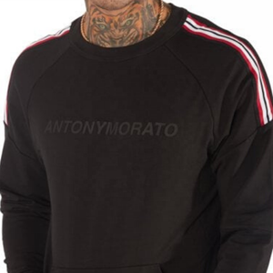Sudadera de cuello redondo de algodón 100% para hombre, sudaderas con capucha lisas de tamaño XXXXL, tejido de punto bordado anticontracción - Product Image 2