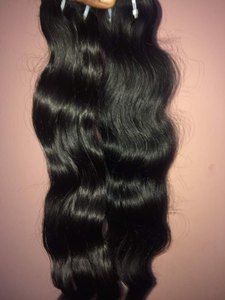 Extensions de cheveux humains vierges Remy indiens, couleur naturelle, grade AAAAA, sans produits chimiques, double trame, doux, brillants, permanentés - Product Image 3