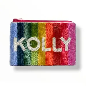 LATEST BEADED PERSONALIZED COIN PURSE FOR LADIES AVAILABLE IN BULK QUANTITY FROM BEST INDIAN SUPPLIER