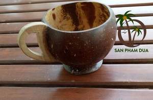 COCO-ECO BRAND of NATURAL <b>COCONUT</b> <b>CUP</b> SET WITH SPOON FROM VIETNAM/ ECO-FRIENDLY and SUSTAINABLE <b>CUPS</b> HIGH QUALITY - Product Image 4