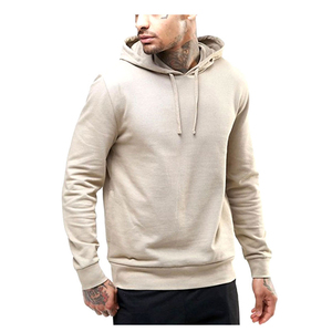 Meilleur prix personnalisé conception Simple hommes femmes respirant col rond sweats à capuche à manches longues sérigraphie grande taille 100% coton - Product Image 5