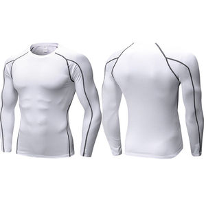 Maillot de bain à manches longues pour hommes, LOGO personnalisé Mma, Surf Rush gardes, imprimé Rashie, Protection UV, gilet à séchage rapide, Protection contre les éruptions cutanées pour hommes - Product Image 2