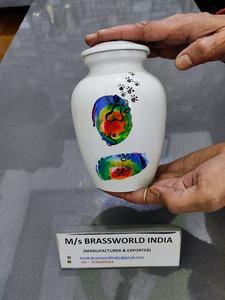 "Pata de mascota Grande y Pequeña de aluminio, suministros funerarios de cremación de mascotas pintados a mano - Product Image 2