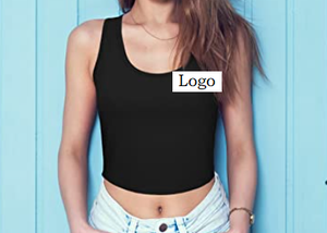 Top deportivo sin mangas con espalda cruzada para mujer, Top corto básico, venta al por mayor, Stock barato - Product Image 6