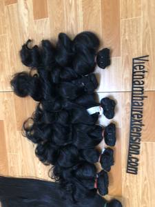 Extensions de cheveux humains vierges Remy de qualité supérieure, ondulés style mongol, longueur 8-40 pouces, trame invisible - Product Image 5