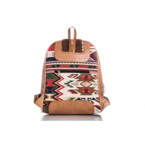 LW-mochila de cuero de alta calidad para mujer, bolso escolar hecho a mano - Product Image 3