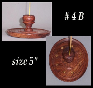 Bâton d'encens en bois et porte-cône et attrape-cendres - Product Image 4