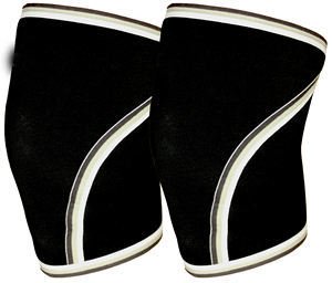 Paire de genouillères en néoprène de 7mm, meilleur soutien du genou, Compression de la douleur, haltérophilie, levage de puissance, genouillères solides pour hommes et femmes - Product Image 2