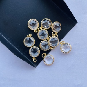 Lunette en cristal naturel avec pierre de quartz Pendentif en argent sterling 925 avec pierres précieuses de la boutique en ligne du fabricant de bijoux en gros - Product Image 4