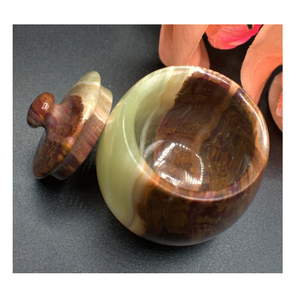 Maceta de mármol azul claro para azúcar, venta al por mayor - Product Image 3