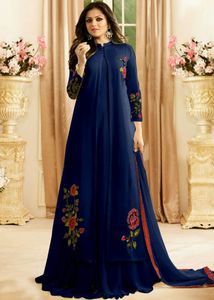 Pantalones de Santoon de imitación con mangas de trabajo Nazmeen dupatta, pantalón de imitación de tela de alta calidad con mangas largas - Product Image 2