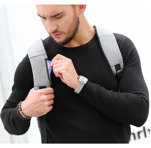 <span class=keywords><strong>Tendance</strong></span> OEM Conception Personnalisée Étanche Hommes Femmes Voyage École Affaires <span class=keywords><strong>Sac</strong></span> <span class=keywords><strong>à</strong></span> <span class=keywords><strong>Dos</strong></span> pour Ordinateur Portable avec port de charge usb - Product Image 4