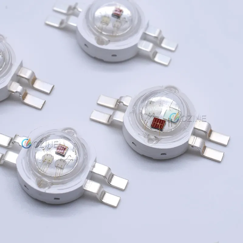 Sorot Merah Hijau Putih Rgb UV 365nm 395nm 660nm Ir 850nm 940nm Chip Epistar 1W 3 W 5W LED 3 Watt Diode Led Daya Tinggi