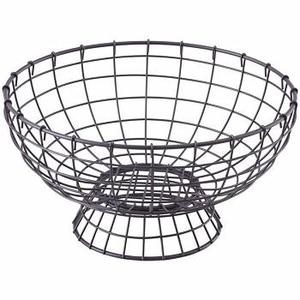 Bonita Venta de cesta de frutas de Material de hierro negro para el hogar, cocina, cestas de almacenamiento de alambre de Metal decorativas, precio bajo - Product Image 5