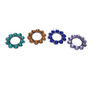 Votiva de diamante de vidrio de alta calidad con acabado en níquel, soporte de luz en T, cuentas de vidrio, soporte de luz de Metal, boda pequeña y festiva - Product Image 1