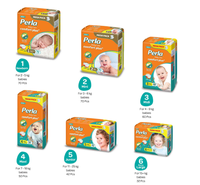 PERLA MEGA PACK MAXI UNISEXE, protège-fesses jetables en tissu non tissé, fabriqués en TURQUIE, (N°4)-50 couches