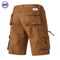 Shorts cargo d'été pour hommes, en coton respirant, séchage rapide, grande taille, multi-poches, décontractés, longueur genou