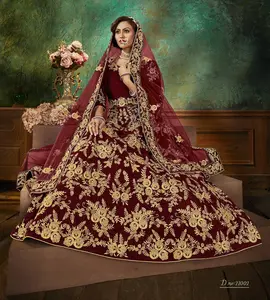 Индийская свадебная одежда/эксклюзивная свадебная одежда lehenda/модная свадебная одежда Lengha