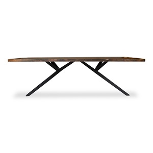 Modern Luxury Reclaimed Wood Slab Industrial <strong>Dining</strong> <strong>Table</strong> Factory Direct <strong>Cheap</strong> <strong>Price</strong> for Home Bar Hotel Outdoor Stylish Steel - Product Image 3