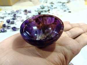 ชามหินมอสอาเกตกึ่งมีค่าทำมือ - Product Image 5