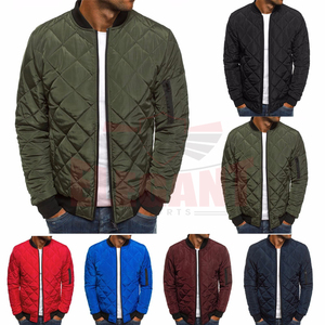 Veste matelassée décontractée personnalisée pour hommes, tout nouveau style de laine et polyester de haute qualité avec rembourrage chaud à bulles à col montant pour l'hiver - Product Image 2