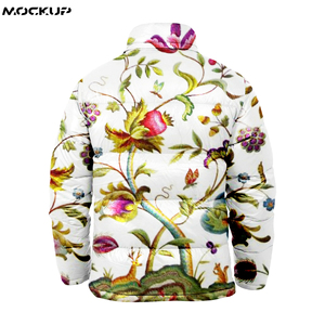 Hot Top haute qualité 100% Polyester imprimé partout col montant à manches longues sublimé hommes doudoune pour vêtements d'hiver - Product Image 6