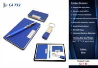 Cuaderno de Cuero de Lujo con Bolígrafo, Llavero y Tarjetero, Set de Regalo Corporativo para Clientes, con Logotipo Personalizado